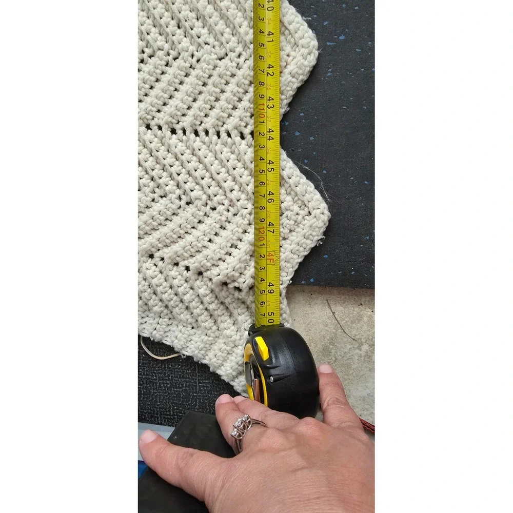 Handmade crochet throw